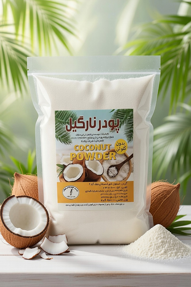 پودر نارگیل بدون گلوتن انجمن ایرانی سلیاک
