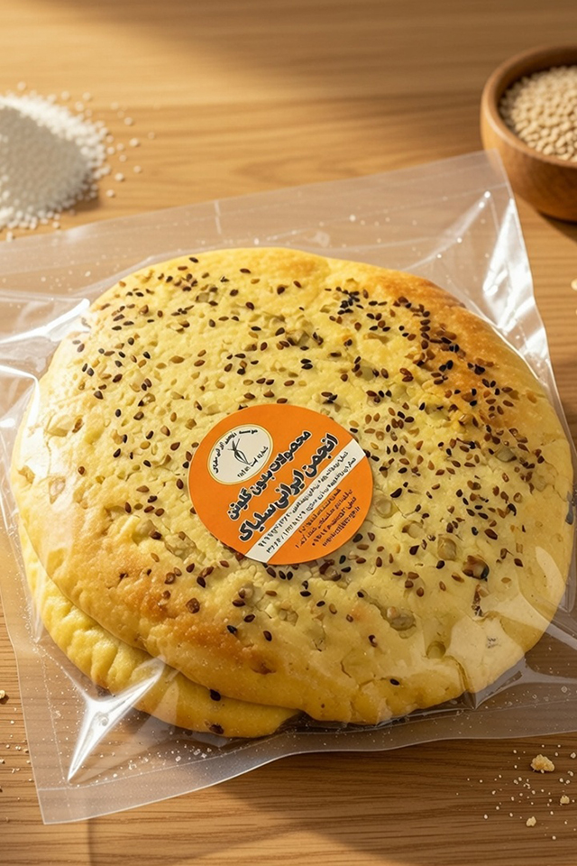 نان بربری بدون گلوتن انجمن ایرانی سلیاک